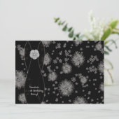 Invitation pour une fête d'anniversaire Black Silv (Debout devant)