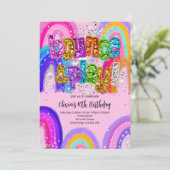 Invitation pour une fête d'anniversaire Bounce Par (Debout devant)