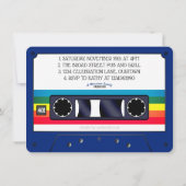 Invitation pour une fête d'anniversaire cassette r (Dos)