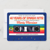 Invitation pour une fête d'anniversaire cassette r (Devant)
