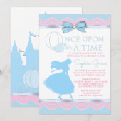 Invitation pour une fête d'anniversaire Cendrillon (Devant / Derrière)