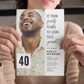 Invitation pour une fête d'anniversaire chic pour 