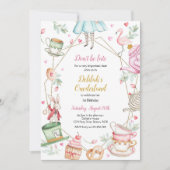 Invitation pour une fête d'anniversaire d'Alice au (Devant)