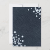 Invitation pour une fête d'anniversaire Dark Denim (Dos)