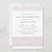 Invitation pour une fête d'anniversaire de 100 ans (Devant)