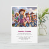 Invitation pour une fête d'anniversaire de 16 ans (Debout devant)