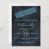Invitation pour une fête d'anniversaire de 16 ans (Devant)