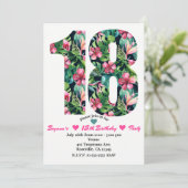 Invitation pour une fête d'anniversaire de 18 ans (Debout devant)
