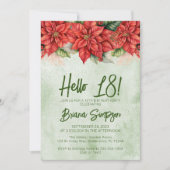 Invitation pour une fête d'anniversaire de 18 ans (Devant)