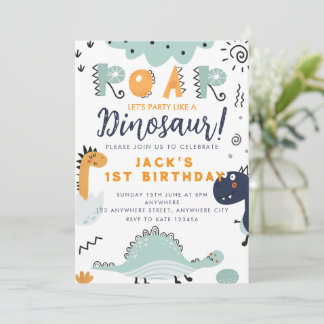 Invitation pour une fête d'anniversaire de 1 an av