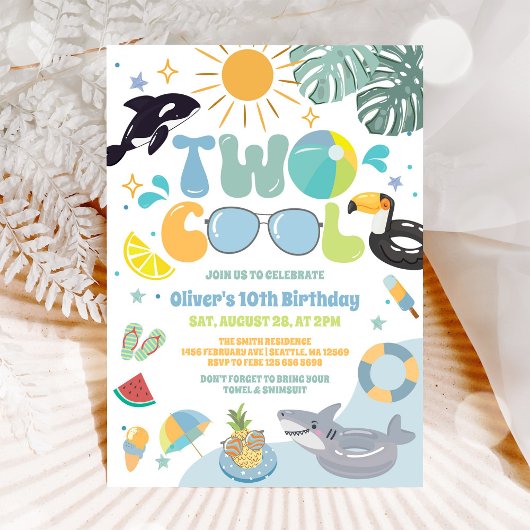 Invitation pour une fête d'anniversaire de 2 ans a