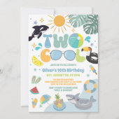 Invitation pour une fête d'anniversaire de 2 ans a (Devant)