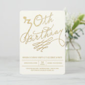 Invitation pour une fête d'anniversaire de 30 ans (Debout devant)