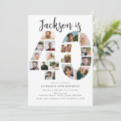 Invitation pour une fête d'anniversaire de 40 ans (Debout devant)