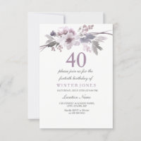 Invitation pour une fête d'anniversaire de 40 ans