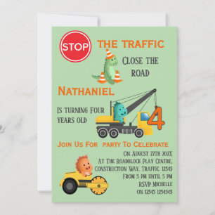 Invitation pour une fête d'anniversaire de 4 ans s