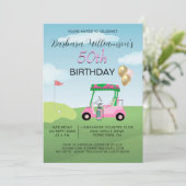 Invitation pour une fête d'anniversaire de 50 ans (Debout devant)