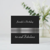 Invitation pour une fête d'anniversaire de 60 ans (Debout devant)