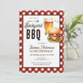Invitation pour une fête d'anniversaire de 60 ans (Debout devant)