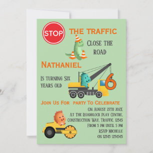 Invitation pour une fête d'anniversaire de 6 ans s