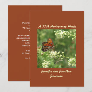 Invitation pour une fête d'anniversaire de 75 ans