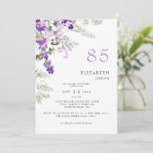Invitation pour une fête d'anniversaire de 85 ans (Debout devant)