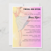 Invitation pour une fête d'anniversaire de balleri (Devant)