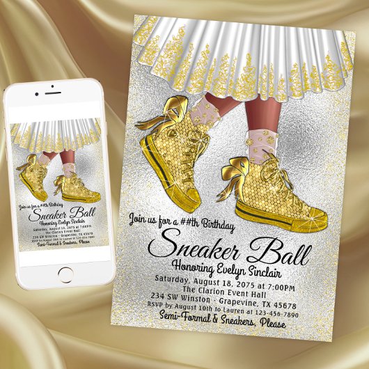 Invitation pour une fête d'anniversaire de balleri
