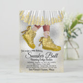 Invitation pour une fête d'anniversaire de balleri (Debout devant)