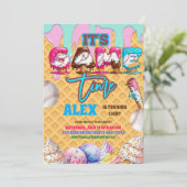 Invitation pour une fête d'anniversaire de basebal (Debout devant)
