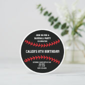 Invitation pour une fête d'anniversaire de basebal (Debout devant)