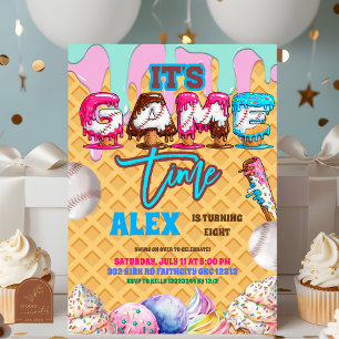 Invitation pour une fête d'anniversaire de basebal