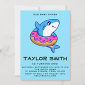 Invitation pour une fête d'anniversaire de bébé re (Devant)