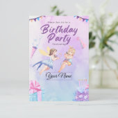 Invitation pour une fête d'anniversaire de conte d (Debout devant)