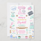 Invitation pour une fête d'anniversaire de couture (Devant)