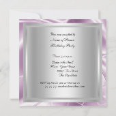 Invitation pour une fête d'anniversaire de danse d (Dos)