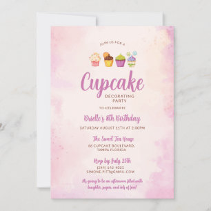 Invitation pour une fête d'anniversaire de décorat