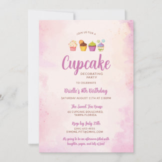 Invitation pour une fête d'anniversaire de décorat