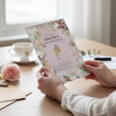 Invitation pour une fête d'anniversaire de fée de