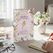 Invitation pour une fête d'anniversaire de fée de