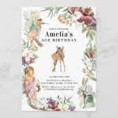 Invitation pour une fête d'anniversaire de fée de (Devant)