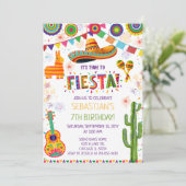 Invitation pour une fête d'anniversaire de Fiesta (Debout devant)