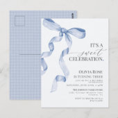 Invitation pour une fête d'anniversaire de fille a (Devant / Derrière)