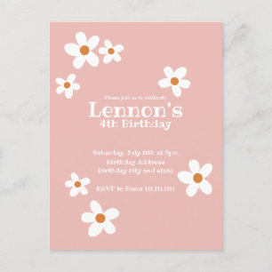 Invitation pour une fête d'anniversaire de fille a