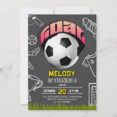 Invitation pour une fête d'anniversaire de fille a (Devant)