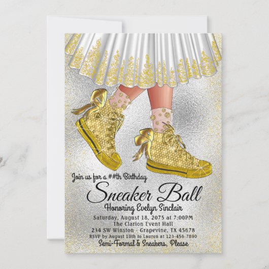Invitation pour une fête d'anniversaire de fille a (Devant)