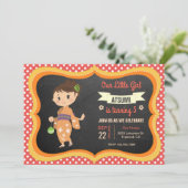 Invitation pour une fête d'anniversaire de fille j (Debout devant)