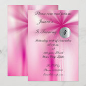 Invitation pour une fête d'anniversaire de fille r (Devant / Derrière)