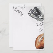 invitation pour une fête d'anniversaire de footbal (Dos)