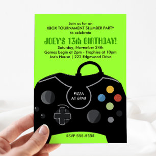 Invitation pour une fête d'anniversaire de garçons